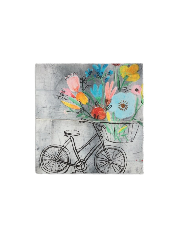 Multi-color sjaal Talking Walls