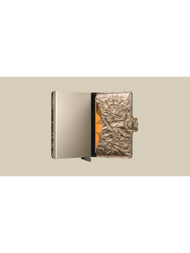 Goud miniwallet crunch Secrid 
