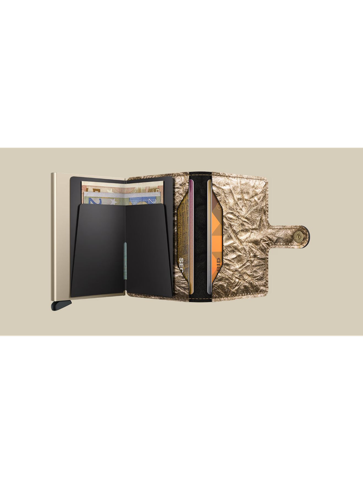 Goud miniwallet crunch Secrid 
