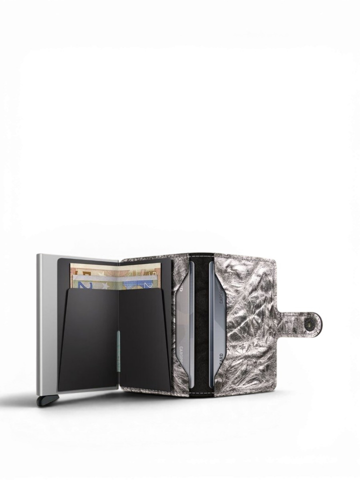 Zilver miniwallet crunch Secrid 