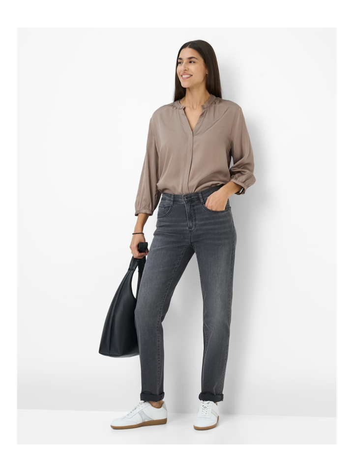 Donkergrijze regular fit jeans stlye Mary Brax