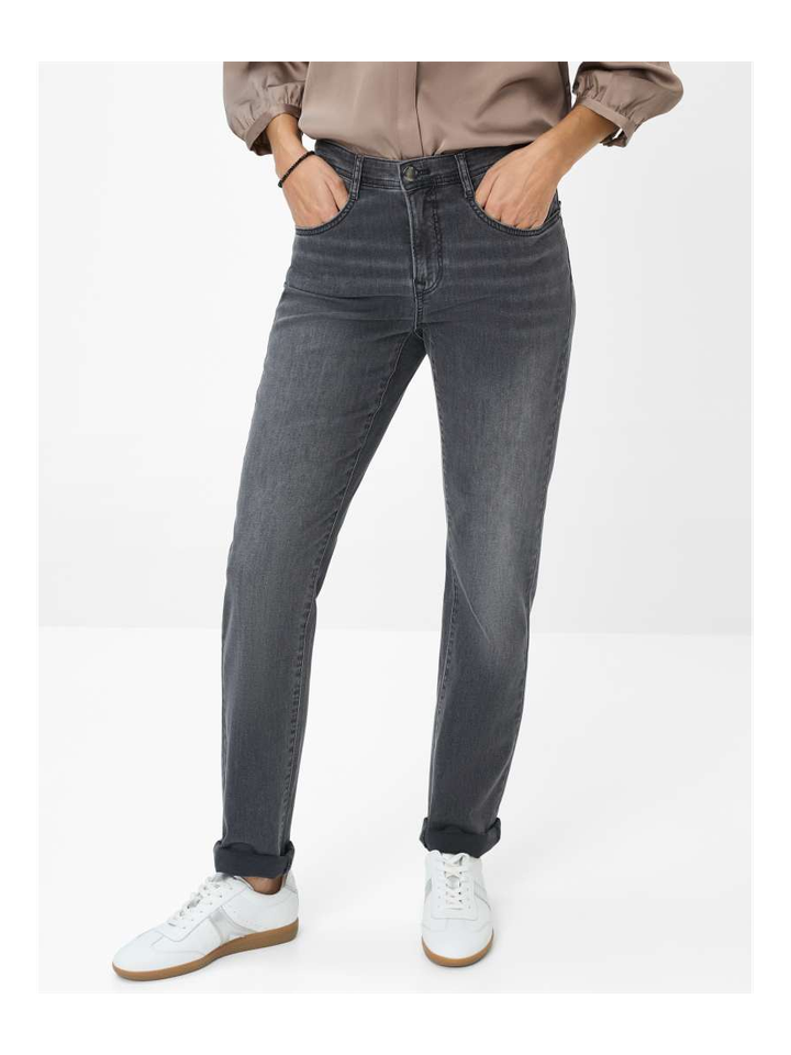 Donkergrijze regular fit jeans stlye Mary Brax