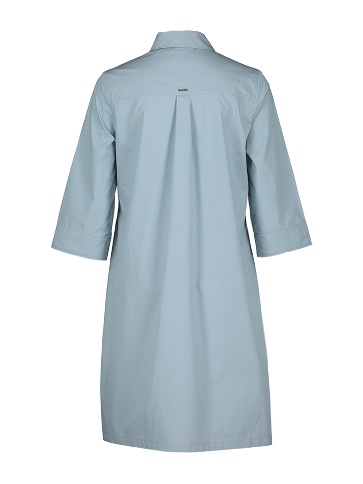 Lichtblauwe katoenen jurk met speciale borstzak Maxine Blue Bay