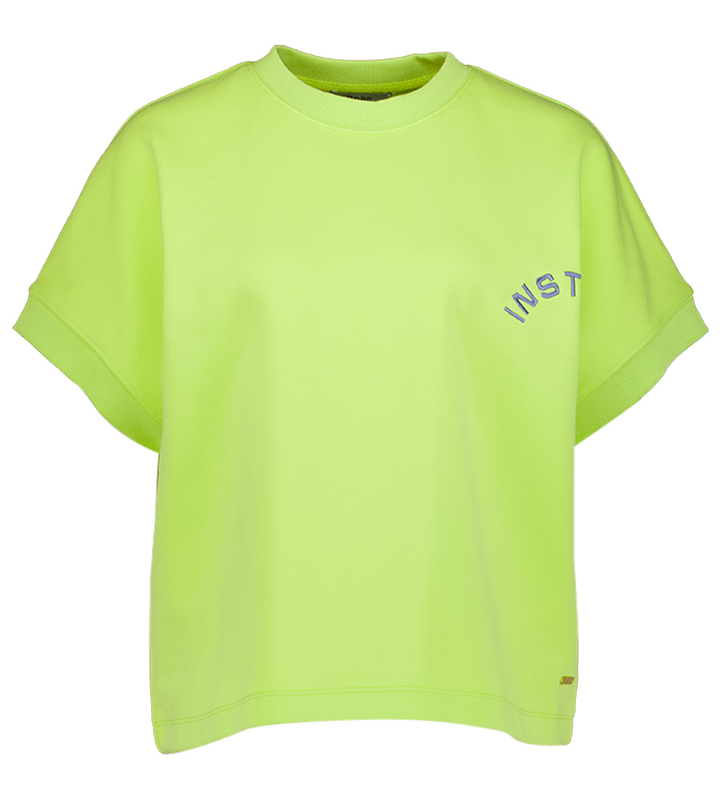 Groene sweater met tekst detail Zia Blue Bay 