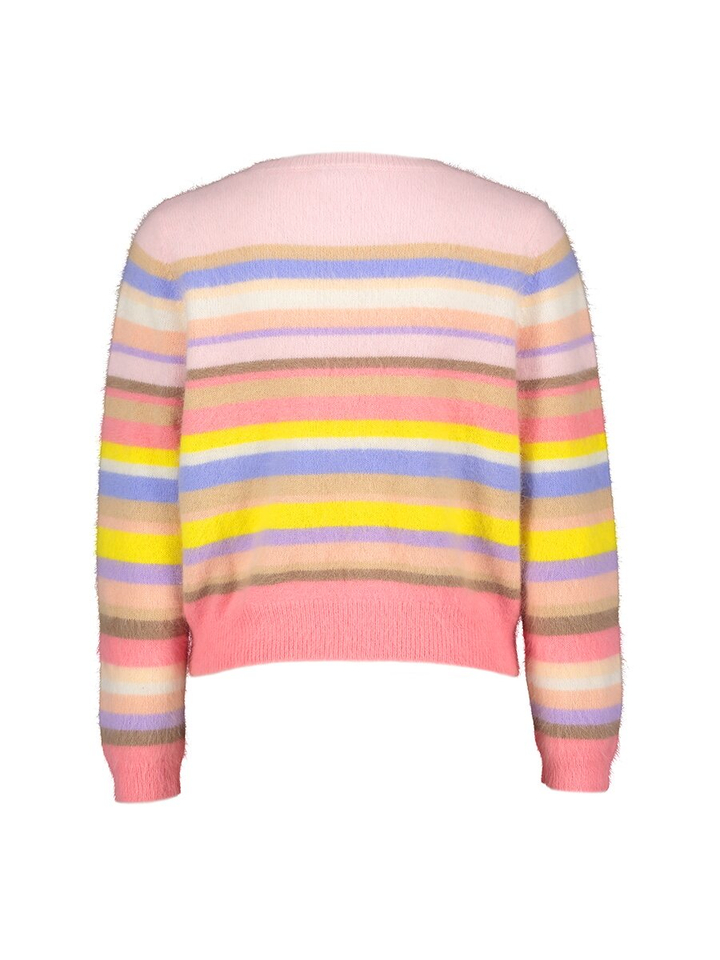 Multi stripe trui Odette Blue Bay
