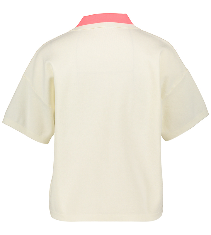 Ecru polo met fluo detail Octavia Blue Bay