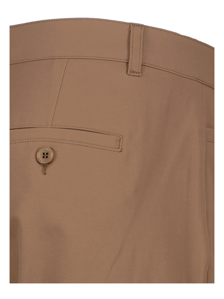 Bruine broek met stretch Raffaello Rossi