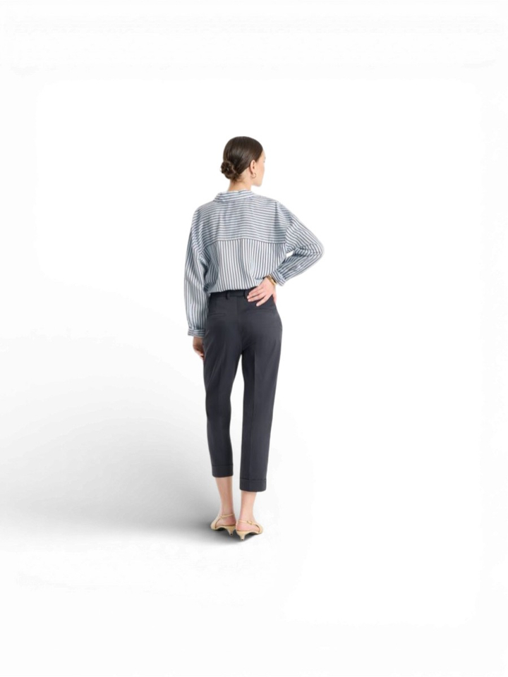 Blauwe geklede broek Raefello Rossi