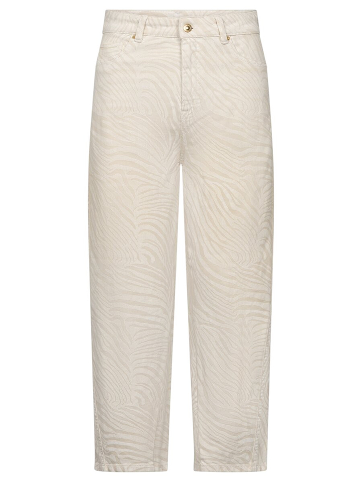 Ecru jeans met print Hanni Raffaello Rossi