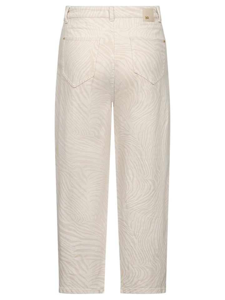 Ecru jeans met print Hanni Raffaello Rossi