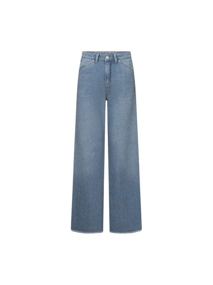 Blauwe wijde jeans Raffaello Rossi