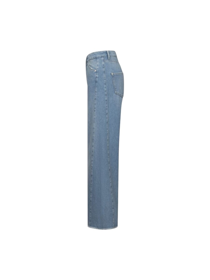 Blauwe wijde jeans Raffaello Rossi