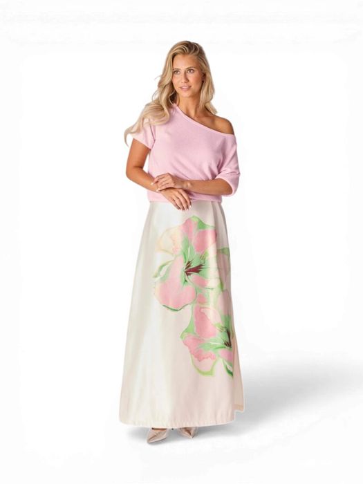 Lange rok met bloemenprint Caro Skirt Lalotti