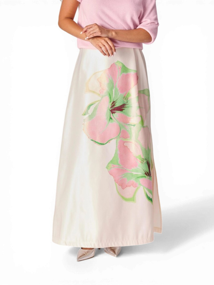 Lange rok met bloemenprint Caro Skirt Lalotti