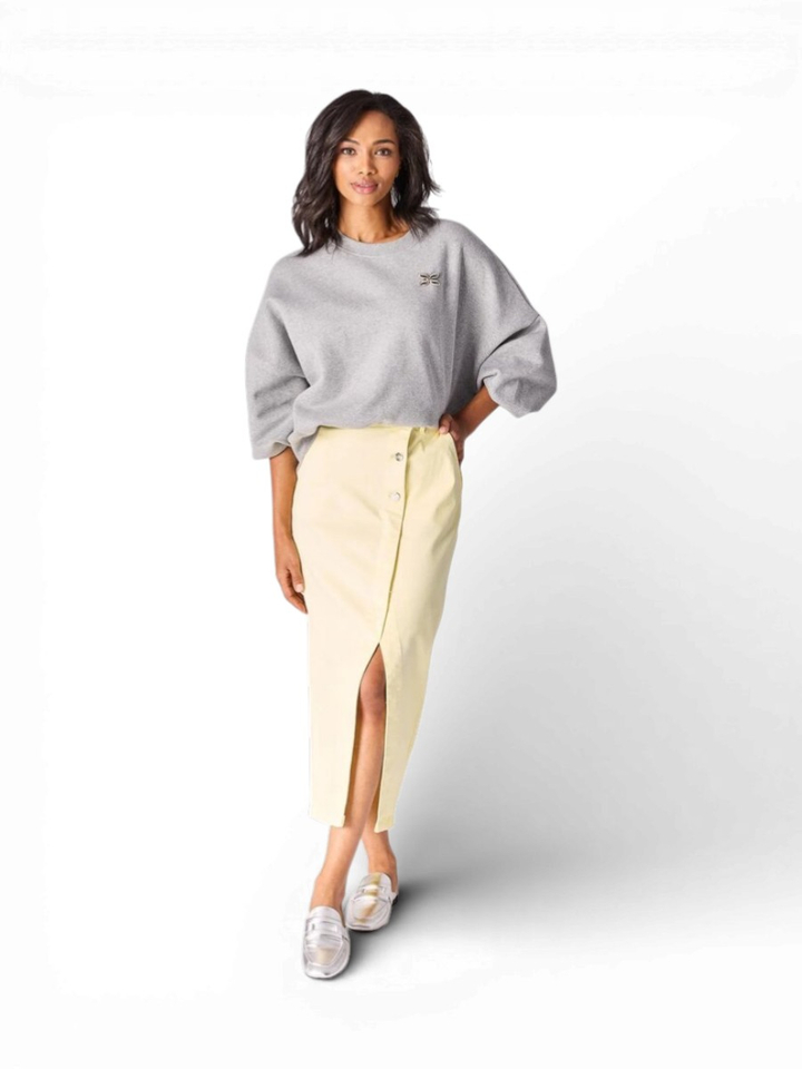 Gele jeansrok Sillia Lalotti 