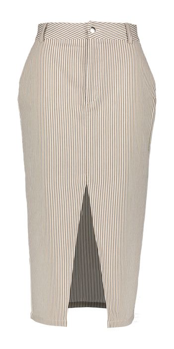 Beige gestreepte rok Sis Skirt Lalotti