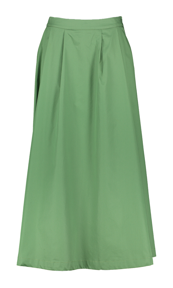 Groene rok met split detail Romanie Lalotti 