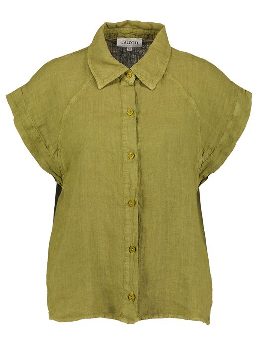 Groene blouse met knoopsluiting Gloria Blouse Lalotti