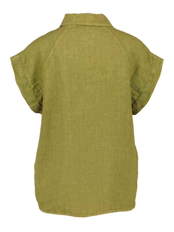 Groene blouse met knoopsluiting Gloria Blouse Lalotti