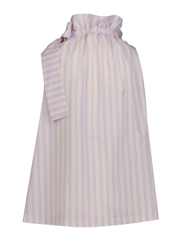 Roze gestreepte top met strik detail Maura Lalotti