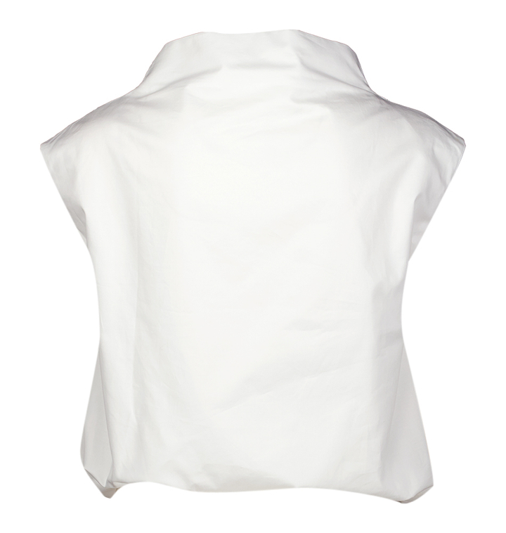 Witte top met gedrapeerde halslijn Raavi Lalotti