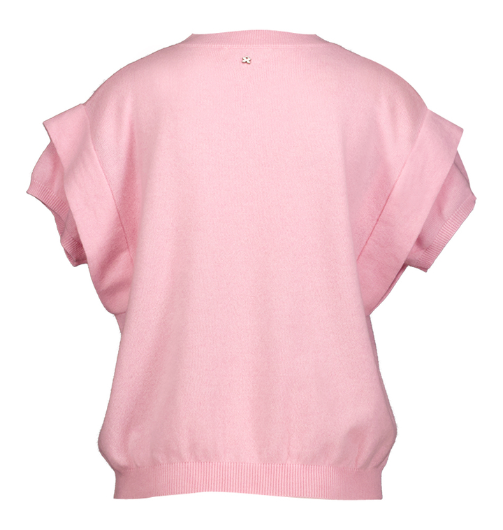 Roze pull met schouderdetail Mira Lalotti 