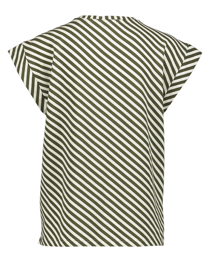 Groene gestreepte t-shirt Adele Lalotti 