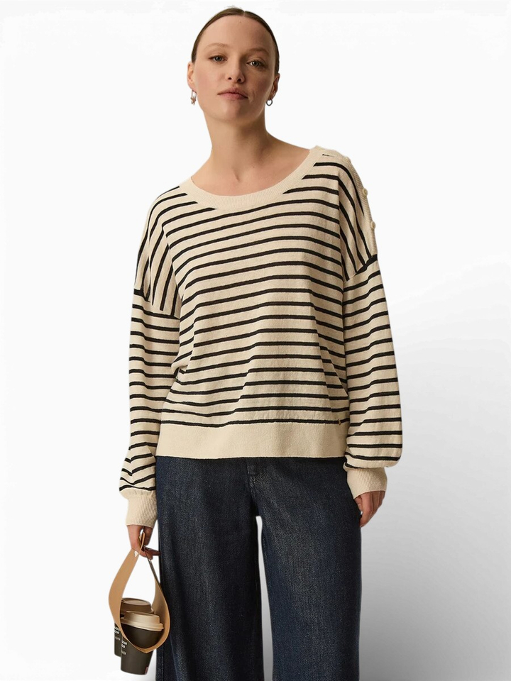 Gestreepte sweater Brady Des Petits Hautes 