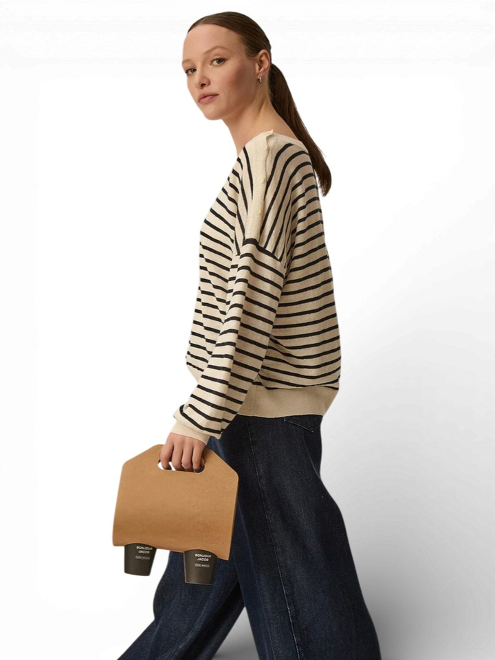 Gestreepte sweater Brady Des Petits Hautes 