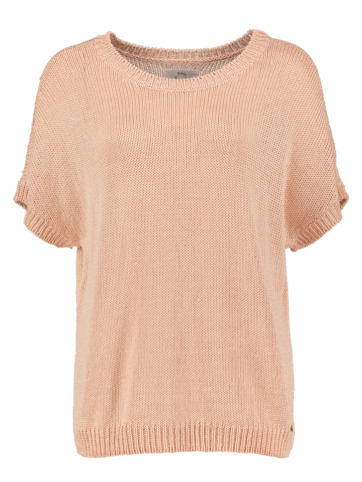 Roze los gebreide top Carla Des Petits Hauts