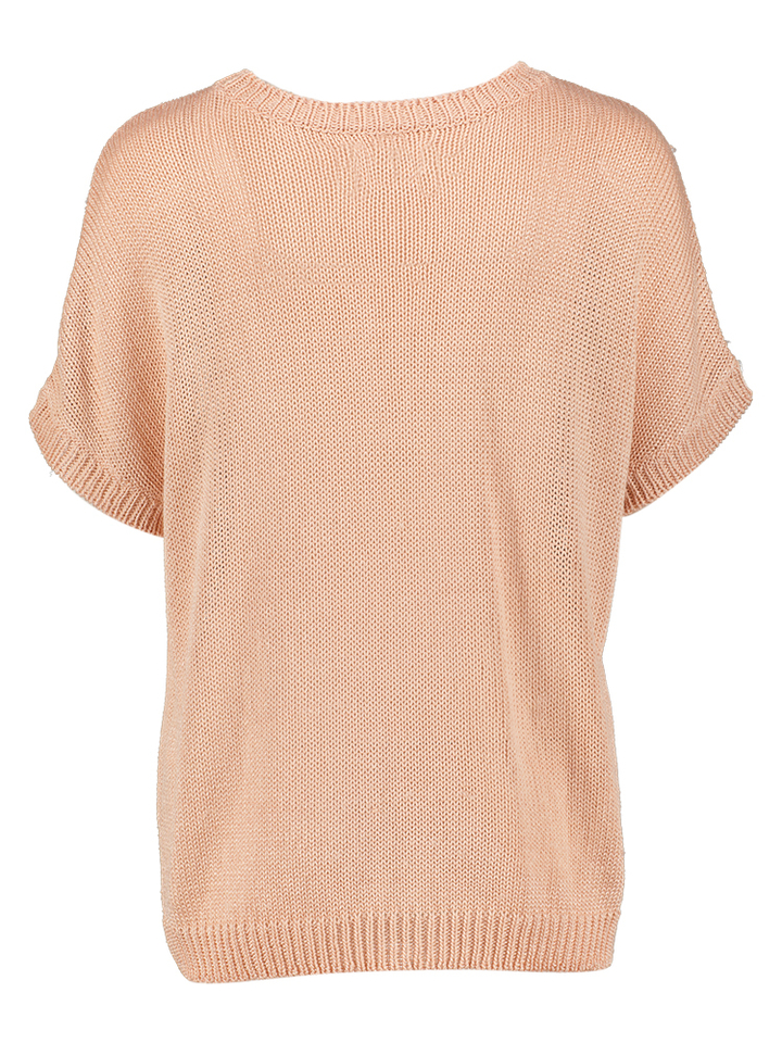 Roze los gebreide top Carla Des Petits Hauts