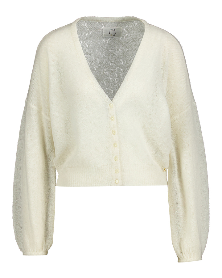 Ecru wollen gilet met knopen Cocotte Des Petits Hauts