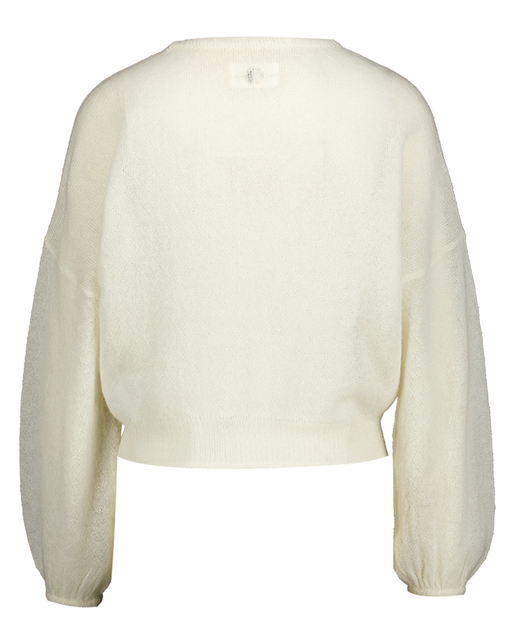 Ecru wollen gilet met knopen Cocotte Des Petits Hauts