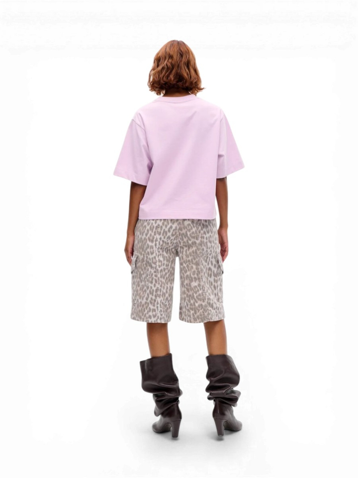 Lila wijde t-shirt met 3/4 mouwen Jiana Baum Und Pferdgarten 