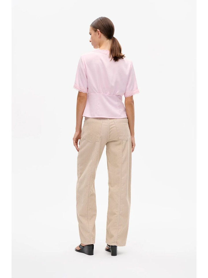 Roze blouse met kanten detail Melonie Baum Und Pferdgarten 