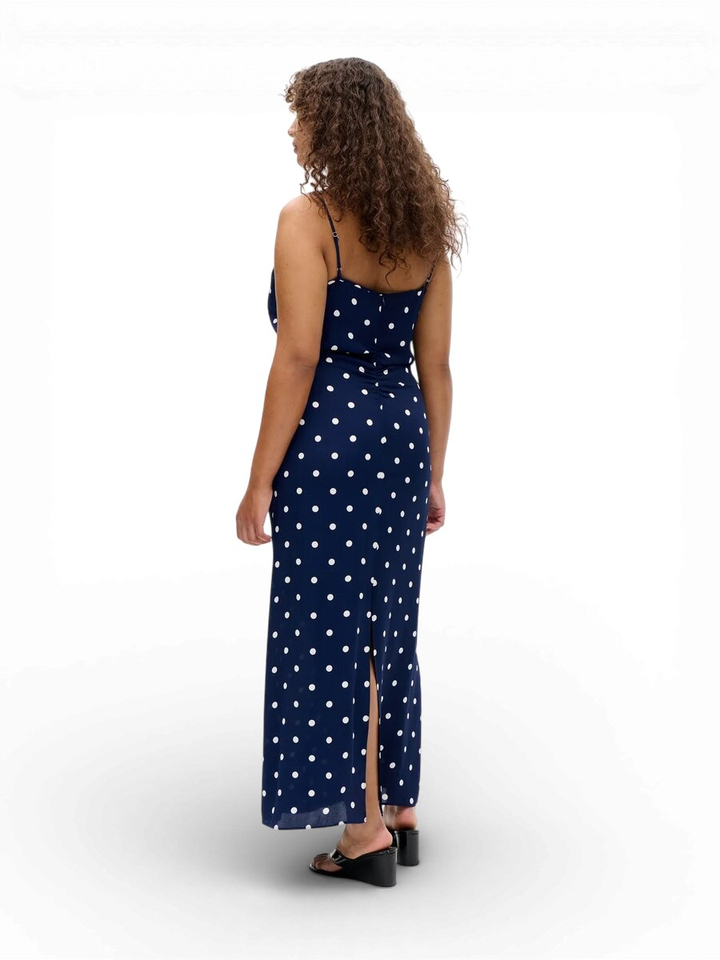 Blauwe maxi-jurk jurk met stippen  Atalia Baum Und Pferdgarten 