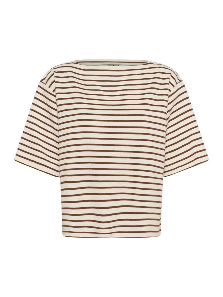 Beige gestreepte sweatshirt Ingina Soaked In Luxury 