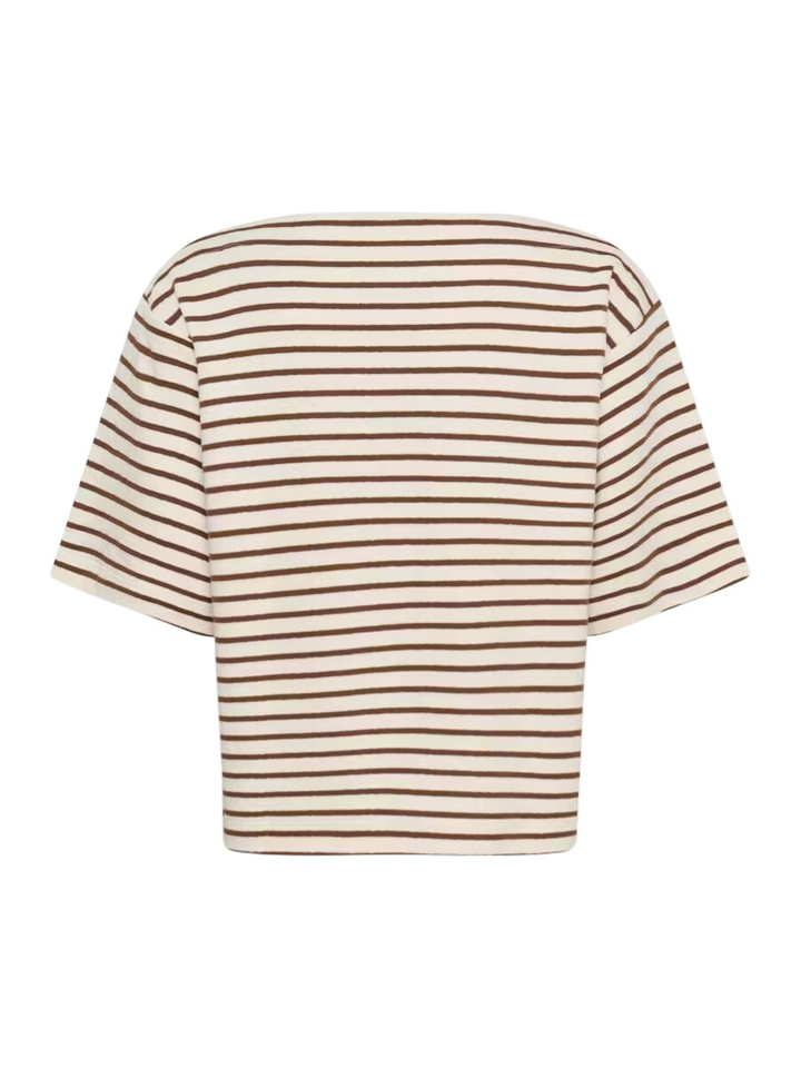 Beige gestreepte sweatshirt Ingina Soaked In Luxury 