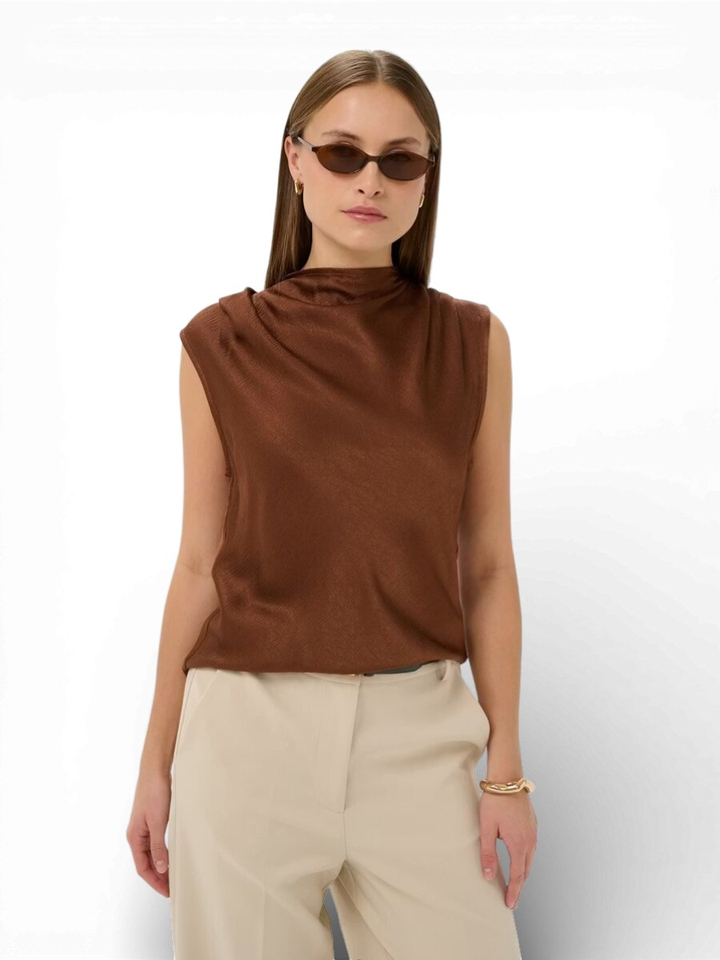Bruine top Mirabella Soaked 