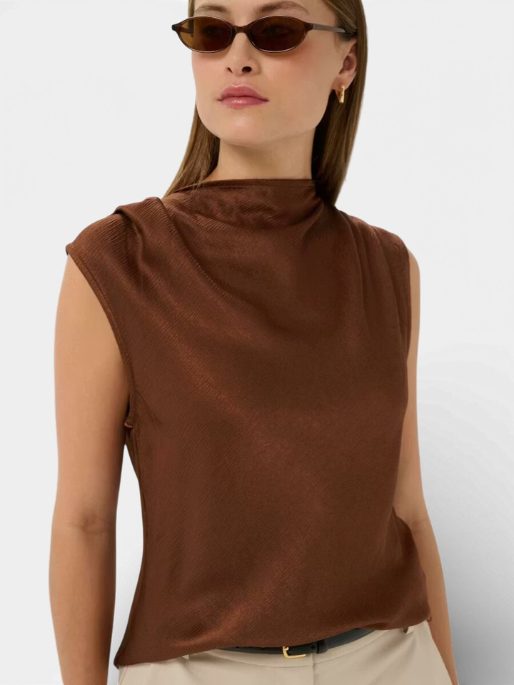 Bruine top Mirabella Soaked 