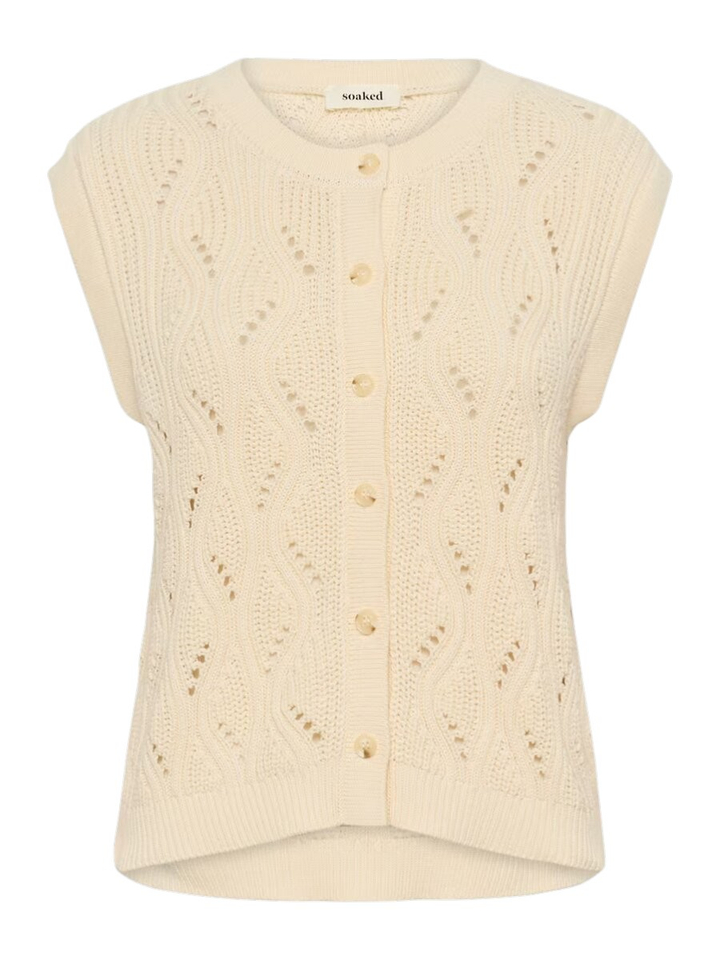 Ecru mouwloze gilet Rava Nanna Vest Soaked In Luxery