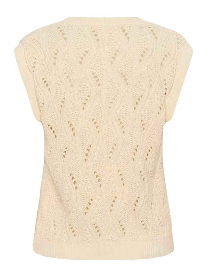 Ecru mouwloze gilet Rava Nanna Vest Soaked In Luxery