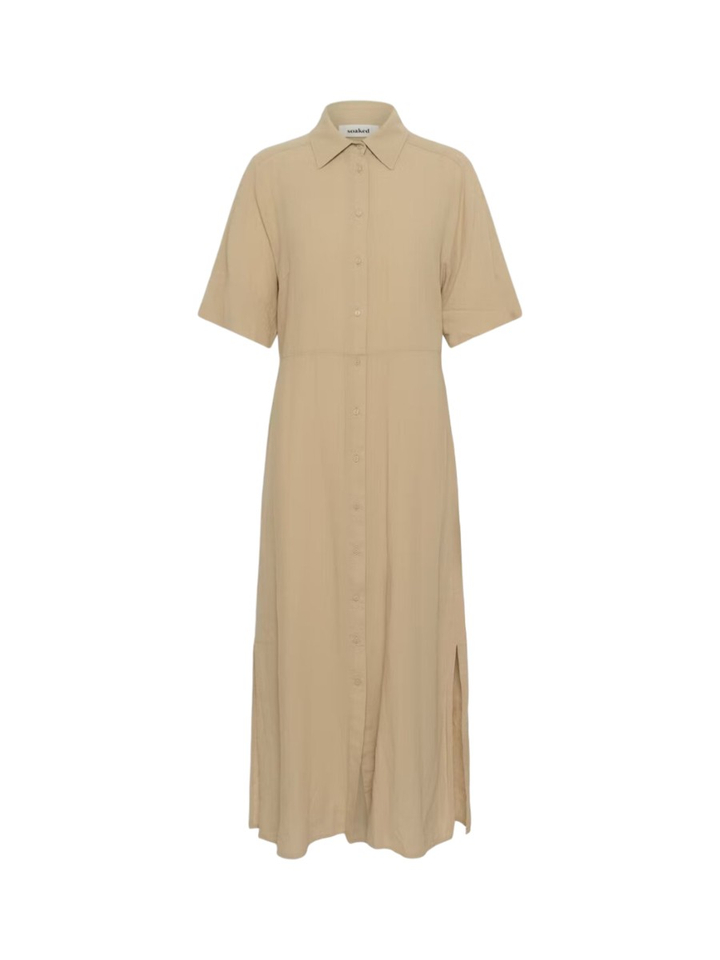 Beige maxi jurk Aria Soaked in Luxury 