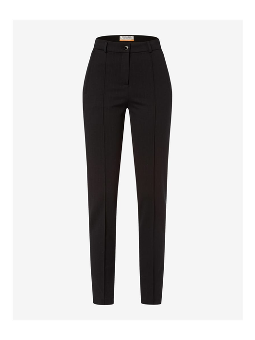 Donkerblauwe lange broek met krijtstrepen Lillyth Raphaela By Brax