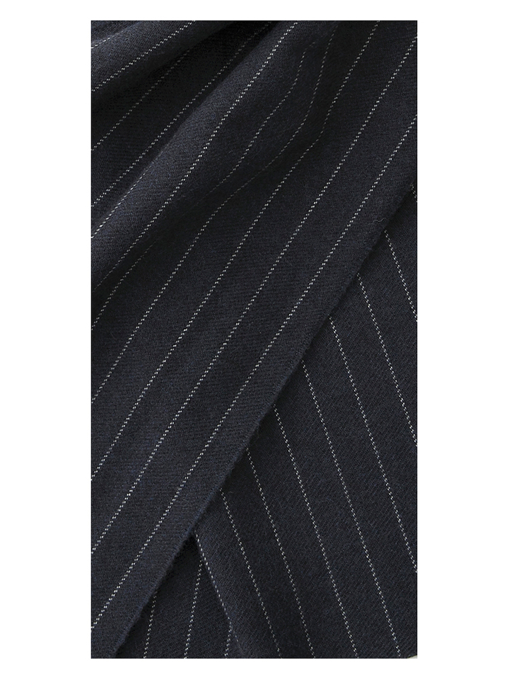 Donkerblauwe sjaal met strepen Hugo Boss 