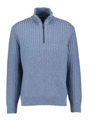 Blauwe trui met rits Kwinter Hugo Boss
