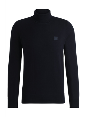 Donkerblauwe trui met rolkraag Aikiro Hugo Boss