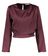 Bordeaux korte bloes in satijnlook Rinascimento 