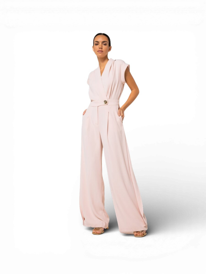 Lichtroze geklede jumpsuit Caroline Biss