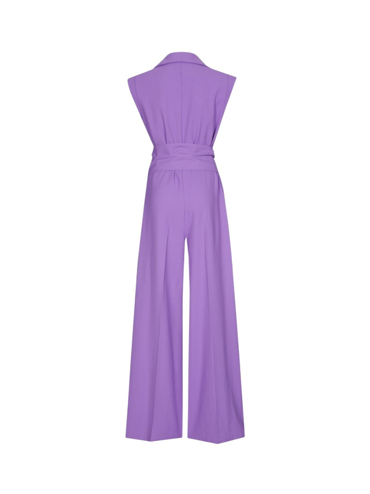 Lila jumpsuit met riem Caroline Biss